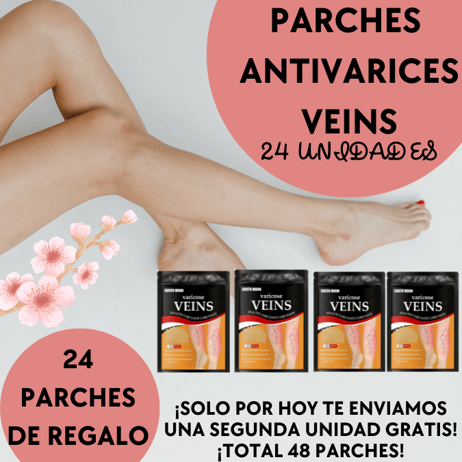 PACK 24 PARCHES ANTIVARICES+🎁24 EXTRAS DE REGALO[TOTAL 48 PARCHES]